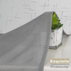 Aiyufeng Gray Faux Linen Sheer Curtains 96 Inches Long 2 Panels, Light Filtering Textured Soft Rod Pocket Window Curtain Panels for Farmhouse Living Room Bedroom, Each 40Wx96L Inch, Grey