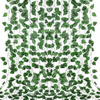 RECUTMS 86 FT Artificial Ivy Fake Greenery Leaf Garland Plants Vine Foliage Flowers Hanging for Wedding Party Garden Home Kitchen Office Wall Decoration(12 Pack-03)