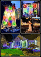 33Ft 100LED Outdoor String Lights, Fairy Lights Battery Operated with Remote, Waterproof Twinkle Lights for Bedroom Dorm Patio Tapestry Backyard Garden Party Indoor Christmas Decoration, Multicolor