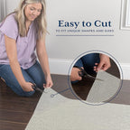 Veken 6x9 Ft Rug Pad Gripper for Hardwood Floors, Non Slip Rug Pads for Area Rugs, Thick Rug Grippers for Tile Floors, Under Carpet Anti Skid Mat, Keep Your Rugs Safe and in Place