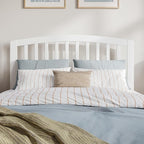 AFI Richmond Full Size Headboard with Attachable Charger in White