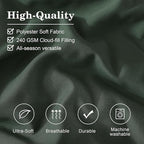 Monbix Full Comforter Set - 7 Pieces Deep Forest Bed in a Bag Full Size Bedding Sets with Comforters, All Seasons Down Alternative Comforter with Sheets,Pillowcases & Shams