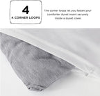 Bedsure Oversized King Comforter Set - Dark Grey Soft Bedding for All Seasons, Cationic Dyed Bed Set, 3 Pieces, 1 Oversized King Size Comforter (120"x98") and 2 Pillow Shams (20"x36"+2")