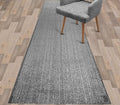 Custom Length Cut to Size Wide Width Carpet Runner Rug for Hallways, Skid Resistant Latex Rubber Backed, 31 inch Wide X Customized Length, Stripe Grey, 31 inch X 7 feet