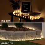 UltraPro LED Rope Lights, 50ft Classic Clear Rope, Warm White Light 3000K, Indoor/Outdoor, Flexible, Linkable, Durable, Rope-Lights Outdoor, 54505 (Pack of 3)