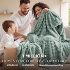 Bedsure GentleSoft Twin XL Blanket for Couch - Cozy Soft Blankets for Women, Cute Small Fleece Throws for Girls, Sage Green, 66x90 Inches