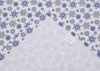 RUVANTI Flannel Sheets Full Size - 100% Cotton Double Brushed Bed Sheets Set, Deep Pockets 16 Inches, All Seasons Breathable & Extra Soft Full Sheets, Warm & Cozy, 4 Piece, Snow Flake Grey