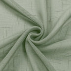 Aiyufeng Faux Sage Green Sheer Curtains 54 Inch Length 2 Panel Set, Fresh Farmhouse 54 Inch Long Sheer Linen Look Airy & Lightweight Elegant Window Treatments for Bedroom/Kitchen, 30Wx54L inch