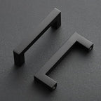 Ravinte 20 Pack Black Cabinet Pulls 3-1/2 Inch Square Kitchen Cabinet Handles Matte Black Kitchen Hardware for Drawer Pulls Drawer Handles Come with Screwdriver
