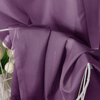 Aiyufeng Plum Purple Sheer Curtains 90 Inches Long 2 Panels, Solid Voile Top Dual Rod Pockets Stylish Breathable Drapes Window Treatment for Kid's Room/Bedroom/Living Room, 42W x 90L inches