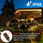 OMIKA 50ft Connectable Outdoor Rope Lights, 600 LED Warm White Strip Light Plug in for Indoor with Waterproof 8 Modes, Outdoor String Lights for Garden, Backyard, Patio, Deck, Pool, Camping Decor