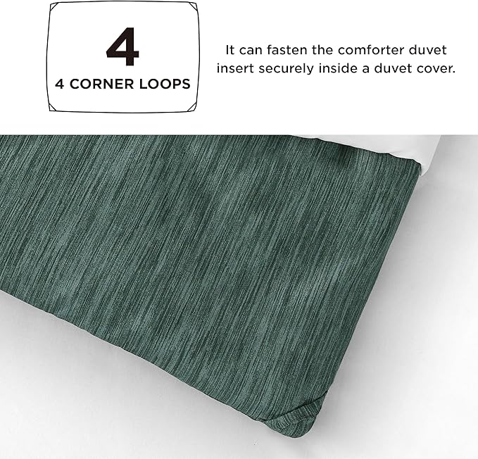 Bedsure Full Comforter Set - Emerald Green Soft Bedding for All Seasons, Cationic Dyed Bed Set, 3 Pieces, 1 Full Size Comforter (82"x86") and 2 Pillow Shams (20"x26"+2")