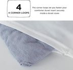 Bedsure Full Comforter Set - Navy Blue Soft Bedding for All Seasons, Cationic Dyed Bed Set, 3 Pieces, 1 Full Size Comforter (82"x86") and 2 Pillow Shams (20"x26"+2")