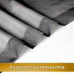 Aiyufeng Black Curtains & Drapes - Soft & Elegant Semi Sheer Curtains Privacy Panels for Living Room Bedroom Dining Patio Door Beautiful Window Decor, W40 x L72, 2 Pcs