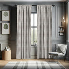 Ambesonne Grey Curtains, Victorian Lace Flowers and Leaves Retro Background Old Fashioned Graphic, Window Treatments 2 Panel Set for Living Room Bedroom, Pair of - 28" x 95", Warm Taupe