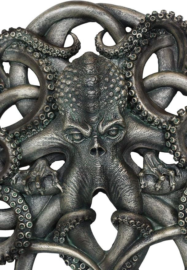 Ebros Gift Norse Viking Scandinavian Colossal Sea Monster Kraken Octopus Decorative Wall Plaque 12" Tall Hanging Decor Figurine Cephalopod Tentacles Aquatic God Myth And Legends