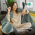 Bedsure GentleSoft Sage Green Fleece Blanket for Couch - Cozy Soft Blankets for Women, Cute Small Throws for Girls, 50x70 Inches