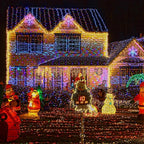 262FT 800 LED Color Changing Christmas Lights Outdoor Indoor, Warm White Multicolor Christmas Tree Lights, Waterproof Fairy String Light Timer Remote, 11 Lighting Modes
