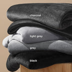 Bedsure GentleSoft Fleece Blanket Twin Size Black - 300GSM Lightweight Plush Fuzzy Cozy Soft Warm Blanket for Bed, Sofa, Couch, Travel, Camping, 60x80 inches