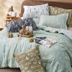 Bedsure Full Comforter Set - Sage Green Bed Set, 3 Pieces Cute Floral Bedding, 1 Soft Reversible Botanical Flowers Comforter and 2 Pillow Shams