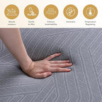 EGOHOME 14 Inch King Mattress, Copper Gel Memory Foam Mattress for Pain Relief, Therapeutic Mattress in a Box, CertiPUR-US Certified, Fiberglass Free Medium Mattress, Black