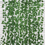 RECUTMS Fake Vines 24 Pack 173 FT Artificial Ivy Leaves Wall Decor Leaf Plants Greenery Garland Hanging Plant Vine Fake Leaf Vines for Room Garden Office Wedding Wall Decor