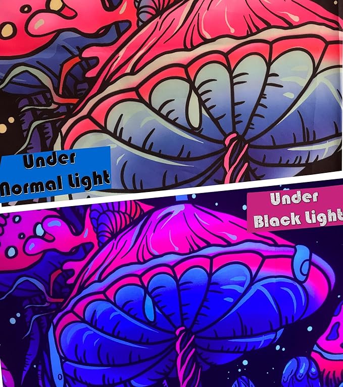 roperry 40ft LED Black Light Strip Kit, 720 Units Lamp Beads, Non-Waterproof Blacklights for Glow Party, Indoor Birthday, Body Paint,Halloween (Indoor)