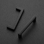 Ravinte 10 Pack Solid Kitchen Cabinet Handles Matte Black Cabinet Pulls Slim Drawer Pulls with 3 Inch Hole Center Square Bar Kitchen Cupboard Hardware