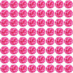 Auihiay 64pcs Hydrangea Artificial Flowers, Rose Red Artificial Hydrangea Flowers, Silk Hydrangea Heads with Stems for Garden, Home Party Baby Shower DIY Wedding Centerpiece (Rose Red)