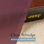 OWENIE Sheer Curtains, 45" Long Light Filtering Tiers for Kitchen, Bedroom, 2 Panels, Cafe Curtains for Small Window, 42" W x 45" L, Burgundy