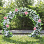 AVIVIHO 65pcs Fake Flowers Pink Hydrangea Artificial Flowers Bulk Realistic Hydrangeas Silk Flowers with Stems for Party,Home,Weddings,Table,Florals DIY Project,Arch Backdrop Decoration