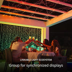 Twinkly Strings 400 LED RGB, LED Light String for in- and Outdoor, Smart LED Lights, Mappable LEDs, Compatible with Alexa and Google Home, IP44, Green Wire, 105ft