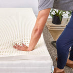 Pure Green Natural Latex Mattress Topper - Firm - 2 Inch - Twin XL Size (GOLS Certified Organic)