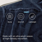 Bedsure GentleSoft Navy Fleece Blankets Queen Size - Bed Blanket Blue Soft Lightweight Plush Fuzzy Cozy Luxury Microfiber, 90x90 inches