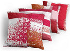 Ambesonne Grunge Throw Pillow Cushion Case Pack of 4, Abstract Design Simplistic Minimal Stripes Brushstrokes Contemporary, Modern Accent Double-Sided Digital Printing, 20", Rose Magenta and Dark Pink