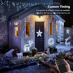 Brizled Smart Christmas Tree Lights, 66FT 200 LED Color Changing Christmas String Lights App & Voice Control, Dimmable Cool White & Red Xmas Light Music Sync for Indoor Outdoor Xmas Tree Wedding Party