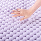Best Price Mattress 1.5 Inch Egg Crate Memory Foam Mattress Topper with Soothing Lavender Infusion, CertiPUR-US Certified, Dorm Essentials, Twin