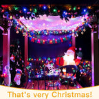 Ollny Christmas Lights Outdoor Waterproof, 1000LED 328FT Super Long String Lights with Remote 3 Timer, Plug in 8 Modes Fairy Light for Outside House Bedroom Xmas Decorations, Multicolor