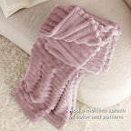 Bedsure GentleSoft Pink Twin XL Blanket for Bed - Cozy Soft Blankets for Women, Cute Small Fleece Throws for Girls, Birthday Gifts for Women Decor Gifts for Mom, 66x90 Inches