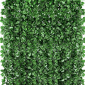 360 Feet 48 Pack Fake Greenery Hanging Garland, Ivy Leaf Plants, Vine Leaves, Fake Flowers Foliage for Bedroom Garden Wall Decor