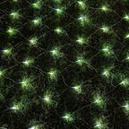 AWQ 360 LED 13.1ft x 6.6ft String Lights Net Mesh Lights Christmas Net Lights 8 Modes for Christmas Wedding Party Home Garden Lawn Bushes Bedroom Indoor Outdoor Decor (White)