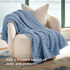 Bedsure GentleSoft Blue Twin XL Blanket for Bed - Cozy Soft Blankets for Women, Cute Small Fleece Throws for Girls, Birthday Gifts for Women Decor Gifts, Ashley Blue, 66x90 Inches