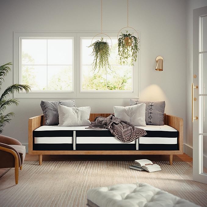 Flash Furniture Capri Comfortable Sleep 12" Hybrid Pocket Spring and Foam Mattress in a Box, Foam Pocket Spring Hybrid Mattress for Pressure Relief, Twin