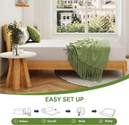 EGOHOME 12 Inch Queen Mattress, Memory Foam Mattress in a Box with Cooling Green Tea Gel, Relieve Pressure with Medium Support, CertiPUR-US Certified, 80''L x 60''W, White