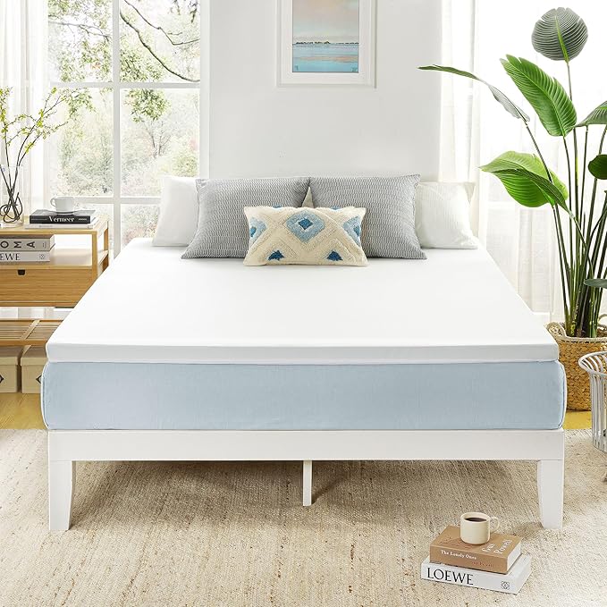 Best Price Mattress 3 Inch Gel Memory Foam Mattress Topper with Cover, CertiPUR-US Certified, Dorm Essentials, Twin XL