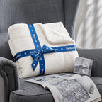 Bedsure GentleSoft Sherpa Fleece Throw Blanket for Couch - Thick and Warm Throw for Women and Men, Soft Fuzzy Plush Blanket for Winter, White, 50x60 Inches