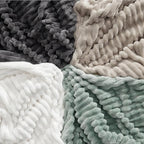 Bedsure GentleSoft Full Size Blanket for Bed - Cozy Soft Blankets for Women, Cute Large Fleece Throws for Girls, Off White, 84x90 Inches
