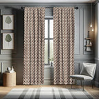 Ambesonne Cow Print Window Curtains, Cattle Skin with Brown Spots Agriculture Cow Oxen Hide Camouflage Pattern, Lightweight Decor 2-Panel Set with Rod Pocket, Pair of - 28" x 95", White Brown