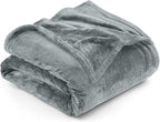 Utopia Bedding Fleece Blanket King Size Ash Grey 300GSM Luxury Fuzzy Soft Anti-Static Microfiber Bed Blanket (90x102 Inch)