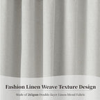 KangBang 60 Inch Wide Blackout Curtains for Living Room, Warm Light Grey Black Out Curtains Thermal Insulated Window Treatment Energy Efficient Drapes 60 by 108 Inches Length,2 Panels Set